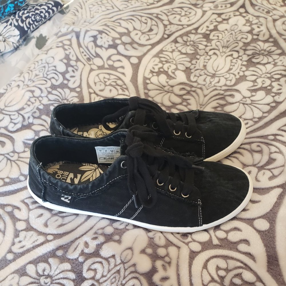 😍HP😍Billabong Surf Rider Black Sneakers